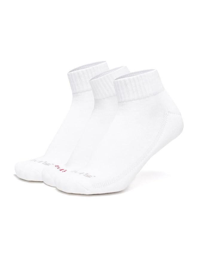 Levi's LS201 Men's Cotton Stretch Ankle Mid Cut Half Terry Socks with Cushioned Sole (Pack of 3)